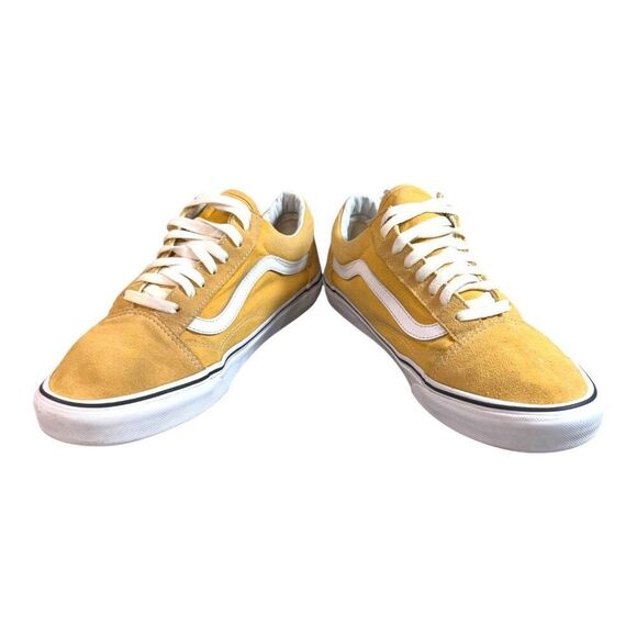 Vans Old School Yellow Suede Canvas Mens Sneakers Sz 11.5 US Trainers Shoes READ - Picture 15 of 16